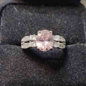 Pink Ice Sterling Silver Ring